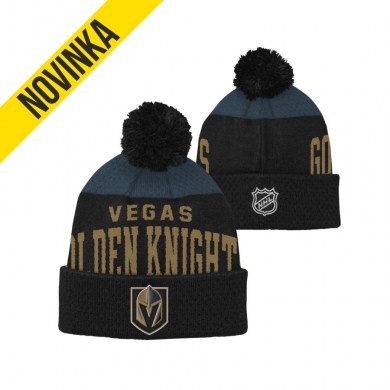 NHL, Zimná, čiapka, STETCHARK, KNIT, LAS, VEGAS, GOLDEN, KNIGHTS, JR